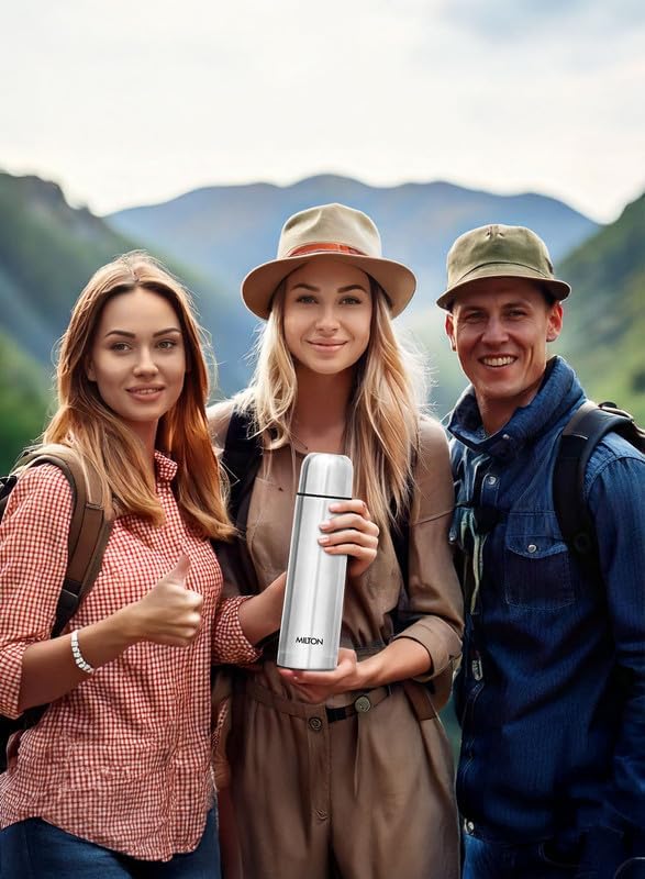 Milton Vacuum Flask for Hot Drink 1 Litre (34 oz), Stainless Steel Double Walled Insulated Water Bottle for 24 Hour Hot and Cold Drinks with Cover, Leak Proof, BPA Free, Thermosteel Flip Lid 1000 ml - Image 8
